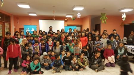 Más de 90 niños y niñas disfrutaron del Cine Móvil en el San Benito