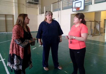 Recorrieron obras de Mantenimiento Escolar en Caleta Olivia y Pico Truncado