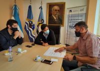 Autoridades de Vialidad Provincial se reunieron el intendente de Perito Moreno