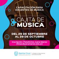 Educación invita a participar de la Capacitación Cajita de Música Argentina