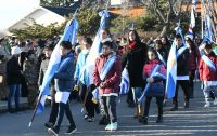 Las escuelas primarias participaron del Acto Central de la Jura a la Bandera en Río Gallegos