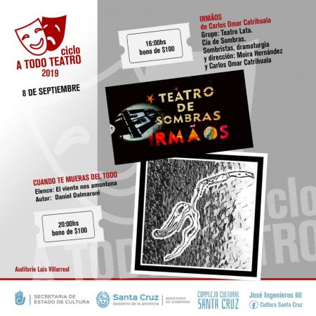 “Teatro Lata” y “El viento nos amontona” subirán a escena en el Complejo Cultural Santa Cruz