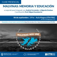 Educación invita a participar de la Clase Presencial “Malvinas: Memoria y Educación” y Educación”