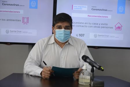García: “Siete localidades de Santa Cruz se encuentran con transmisión comunitaria”