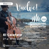 Vuelve el Festival “Glaciares en Concierto 2023”