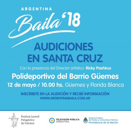 Invitan a bailarines folklóricos a participar de la audición del “Argentina Baila 2018”