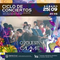 La Escuela Re Si invita al Ciclo de Conciertos en el Centro Cultural de El Calafate