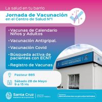 Jornada de Vacunación en el Centro de Salud N°1 en Río Gallegos