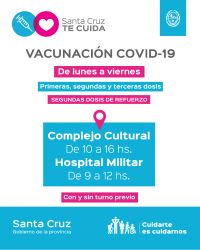 Río Gallegos: El vacunatorio vuelve a funcionar en el Complejo Cultural