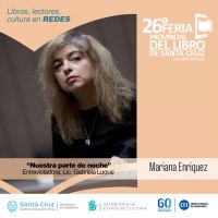 La autora argentina del momento llega a la 26ᵃ Feria Provincial del Libro de Santa Cruz-Edición Virtual