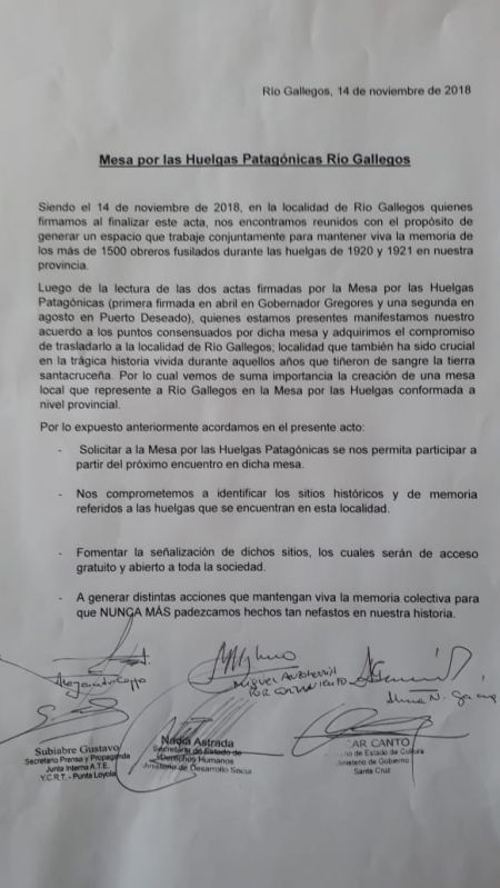 Conformaron Mesa por las Huelgas Patagónicas en Río Gallegos