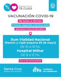 Río Gallegos: Trasladan el vacunatorio del Complejo Cultural al SUM de Vialidad Nacional