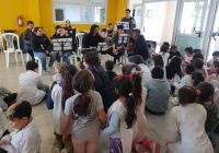 Con presencia de la comunidad educativa la Banda de El Calafate llevó la música a la EPP N°89