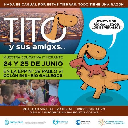La Muestra Educativa “Tito y sus amigxs” llega a Río Gallegos