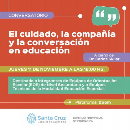 Desarrollan conversatorio “El cuidado, la compañía y la conversación en educación”
