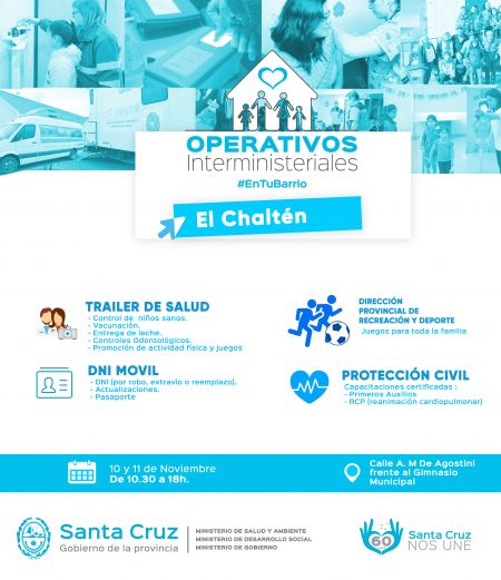 Operativo Interministerial en la localidad de El Chaltén