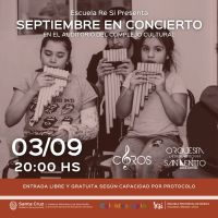 Invitan a una nueva edición del Ciclo de Conciertos en el Auditorio del Complejo Cultural