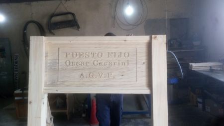 Avanza la construcción del puesto fijo “OSCAR ALBERTO CASARINI”