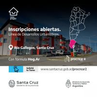 Reprograman turnos para la inscripción al PROCREAR II en Río Gallegos
