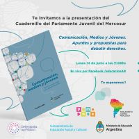 Santa Cruz participará de la presentación del Cuadernillo “Comunicación, Medios y Jóvenes”