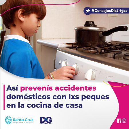 Distrigas S.A recuerda algunas medidas de seguridad para evitar accidentes domésticos
