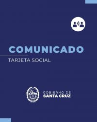 Comunicado: Pago de Tarjetas Sociales