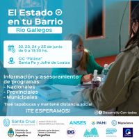 “El Estado en tu Barrio” llega al CIC Fátima de Río Gallegos