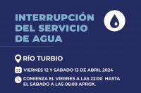 Información importante: Interrupción del Servicio de Agua en Río Turbio