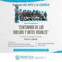 Convocan a participar del Conversatorio “Centenario de las Huelgas y Artes visuales”