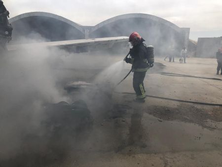 Capacitan a bomberxs en salvamento y extinción de incendios en aeronaves